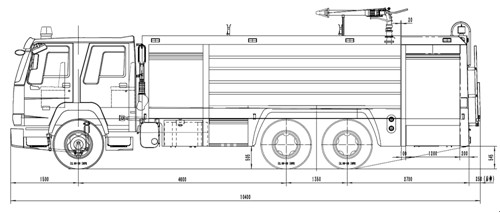 消防車上裝結(jié)構(gòu)圖 消防車上裝結(jié)構(gòu)圖